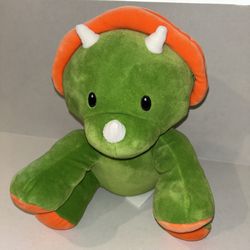 Wellobeez, Antimicrobial Plush Dino, 10”, Like New, Triceratops 