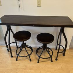 Bar Table and 2 Stools