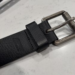 XL Dickies black leather belt