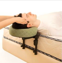 Massage Headrest for Bed, Head Holder & Face Cradle with Face Down Pillow