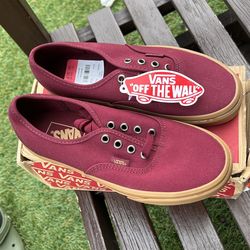 Burgundy Vans Men’s Size 5