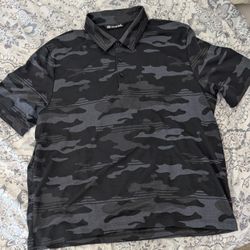 Travis Mathew Men's Camo Polo Shirt Size XL