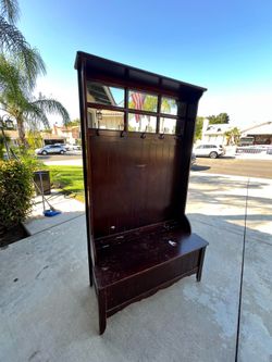 Wooden Hutch/Coatrack