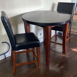 Kitchen Table With Counter Height Bar Stools Chairs 