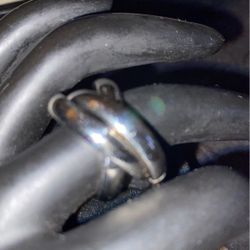 2 Silver Stainless Steel 3 Band Ring…Size 8 And 9