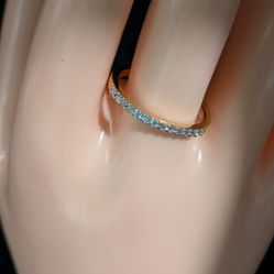 Size 10 Moisannite Half Eternity Ring 