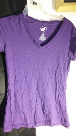 Purple v-neck