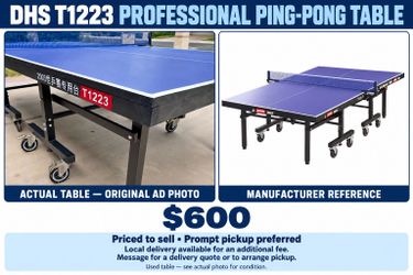 Pro ping pong table!