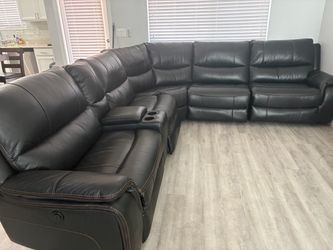 Leather sofa