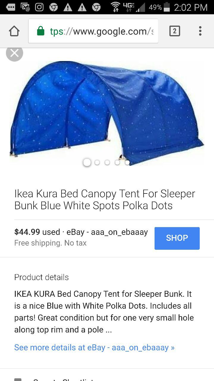 Ikea kura bed tent