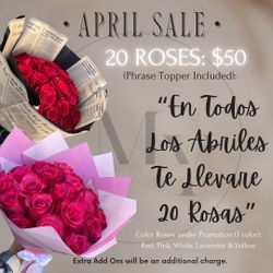 20 Roses April Sale 