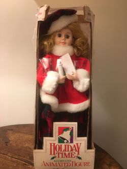 Vintage 1991 Telco Classics 18” Holiday Time Christmas Caroler Doll- Ultra Rare!