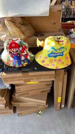 Mario Bros Bucket Hat, Spongebob Squarepants Bucket It