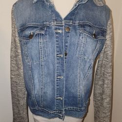 Jessica Simpson Hoodie Jean Jacket In Size XL 