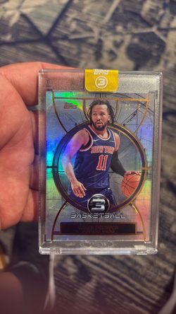 2025-26 Topps Three Jalen Brunson Refreactor /25! NBA Champ Knicks! Sealed