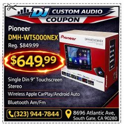 Pioneer DMH Series 9" Floating Touchscreen Stereo Single Din Wireless Apple Carplay Android Auto DMH-WT5000NEX 🚨 Payment Options Available 🚨 No Cred