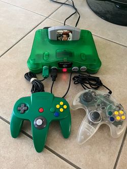 Jungle green N64 bundle with Goldeneye