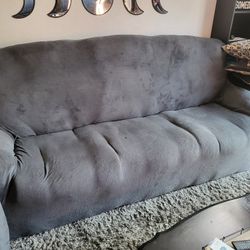 Faux Leather Reclining Couch And Loveseat