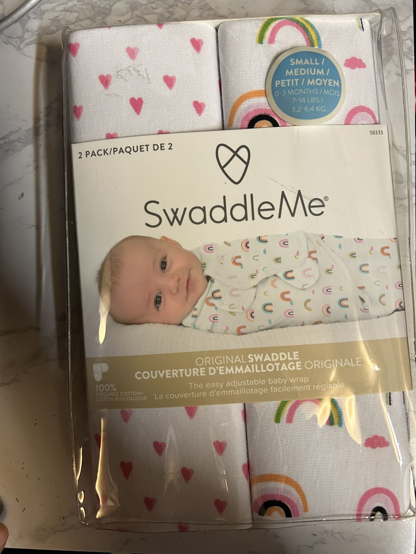 Swaddle Me Velcro Swaddle 0-3 Months Brand New
