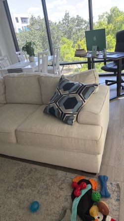95 inch used couch normal wear with small blemishes