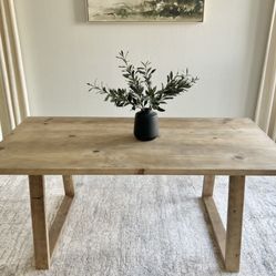 6FT X 3FT Solid Wood Modern Rustic Farmhouse Dining Table