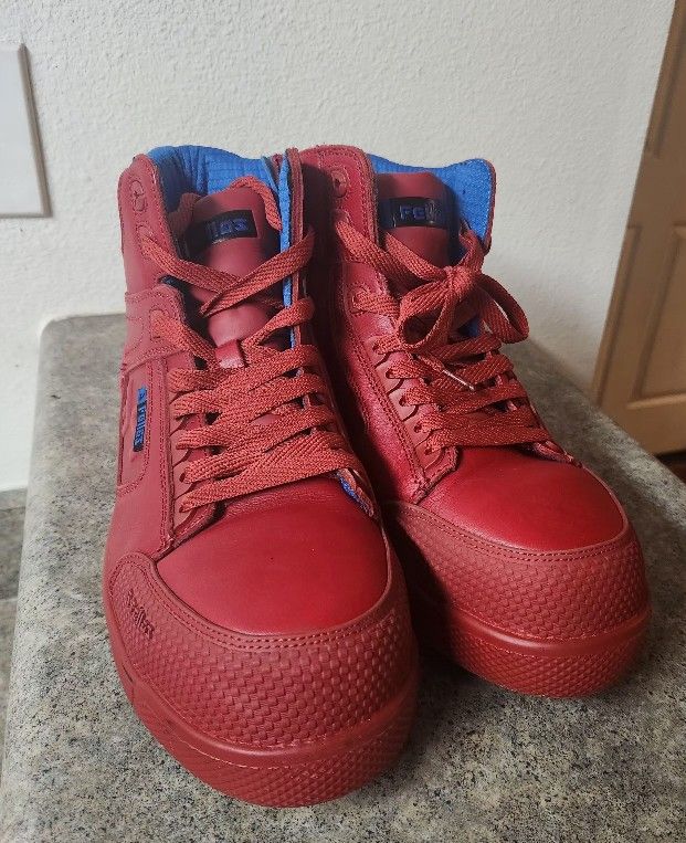 S Fellas by Genuine Grip 5013 Men's Composite Toe Stealth Work Boots Red Size 10