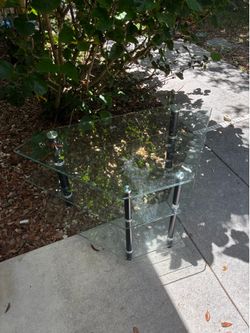 3 layered glass table