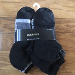 NWT Steve Madden Men’s Cushioned Low Cut Socks 8 Pairs 