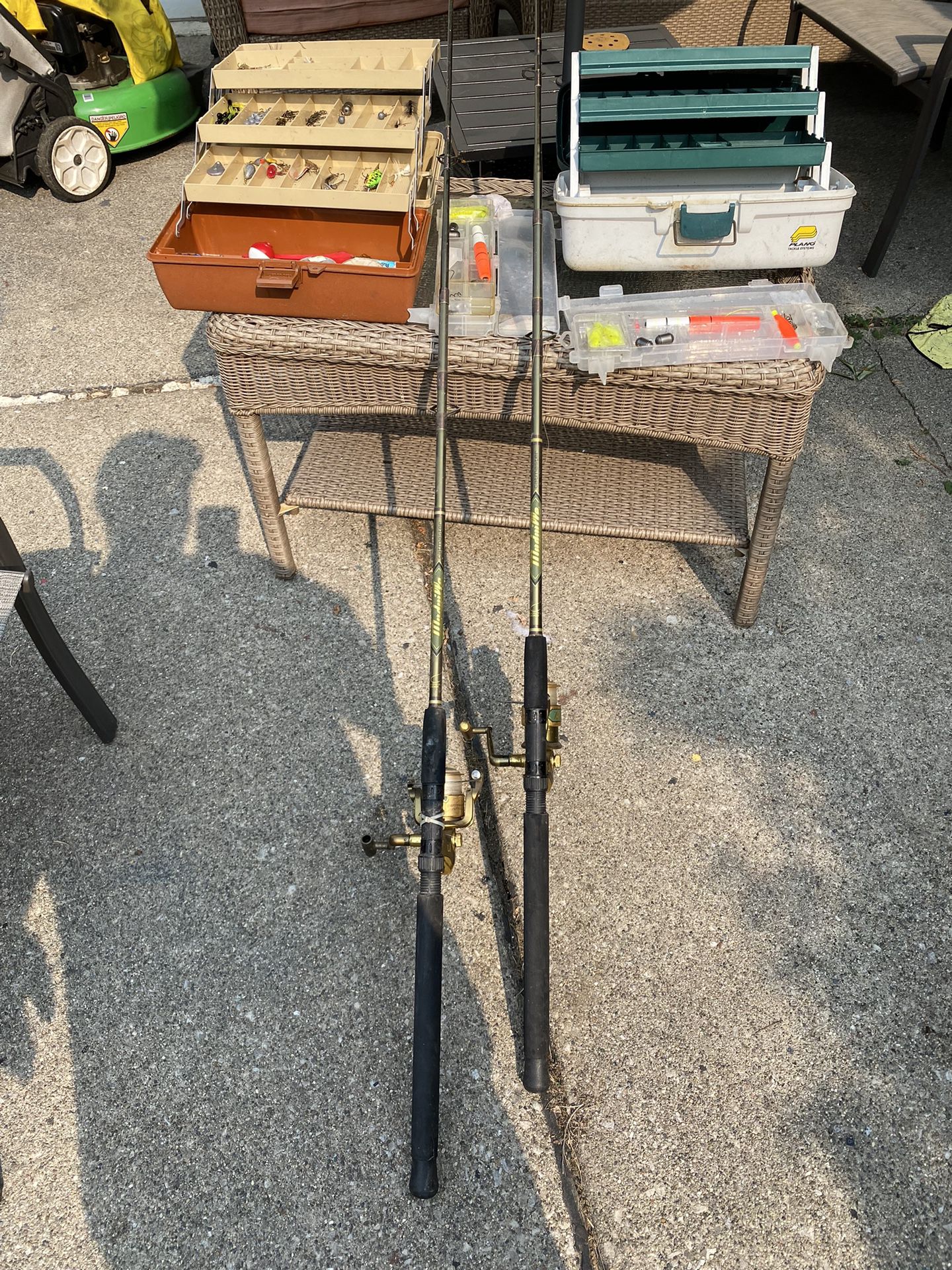  2 Fishing Rods And Equipment 