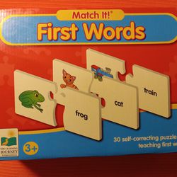 Preschool First Words Game/puzzle