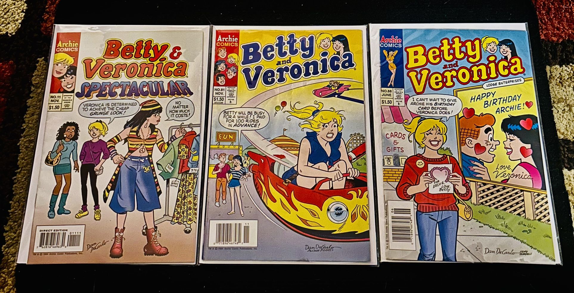 3x Betty & Veronica Spectacular Archie Comic Books