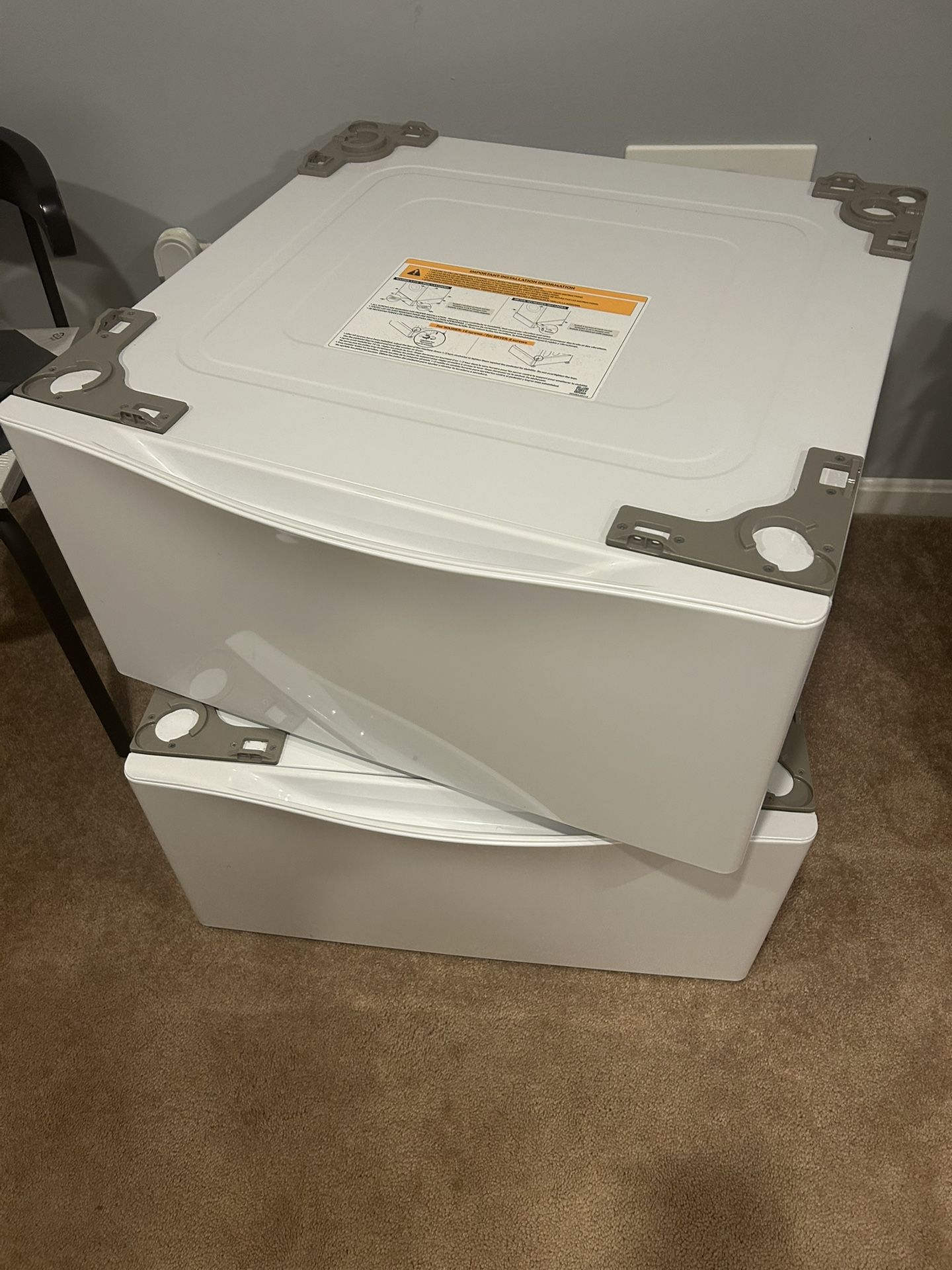 2 - LG - 29" Laundry Pedestal With Storage Drawer