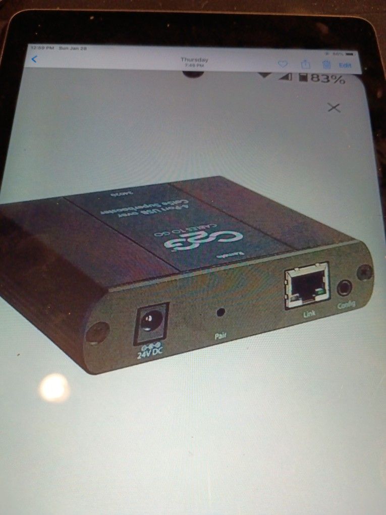 C2G USB EXTENDER, USB 2.0 OVER CAT 5 EXTENDER, 4 PORT EXTENDER, CABLES TO GO 34020