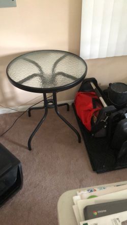 Patio Table (glass Top)