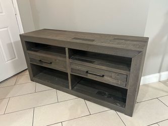 62” wooden entertainment center