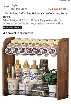 Lixple 2-Tier K Cup Coffee Pod Organizer