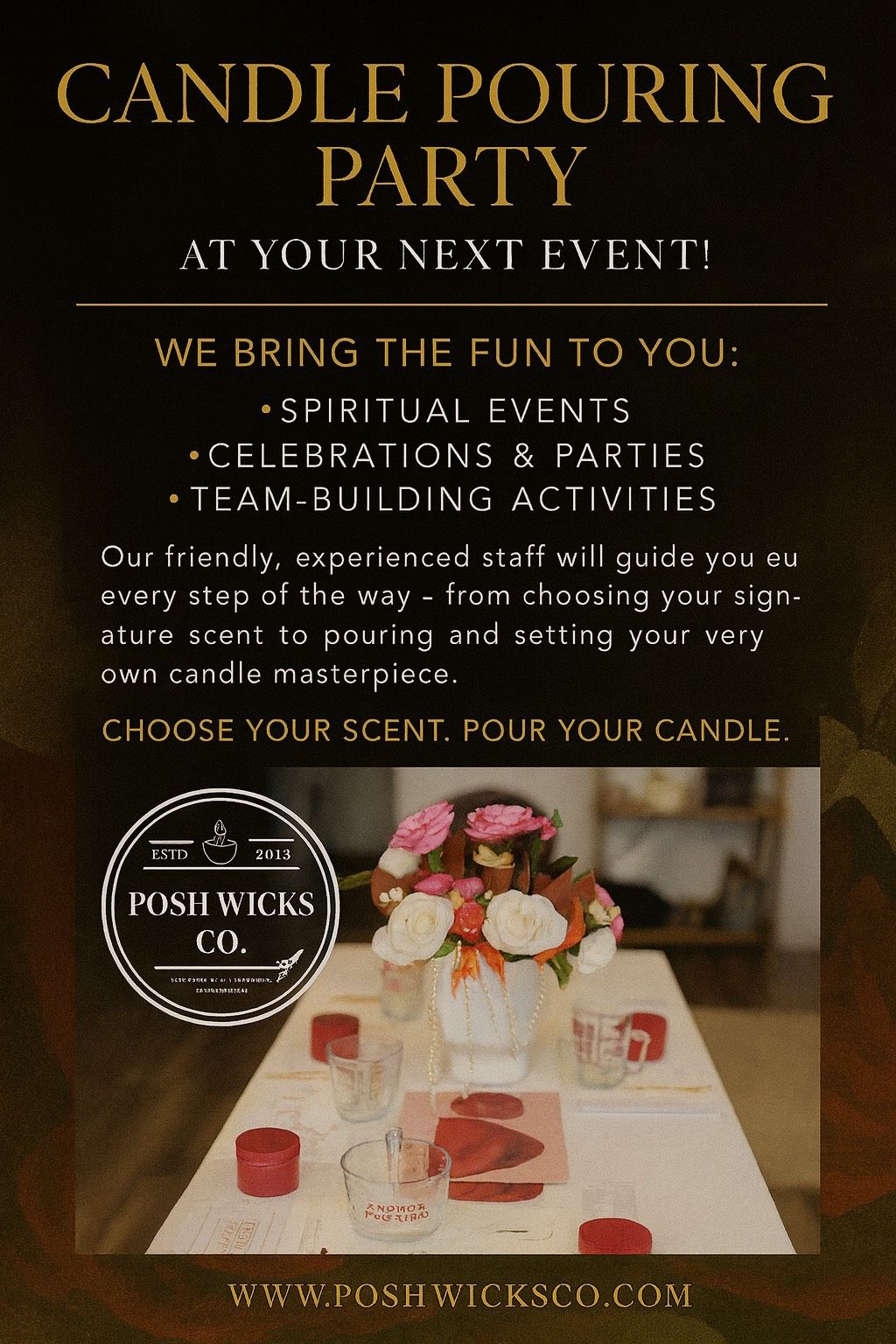 Book A Candle Pouring Party For Your Next Event