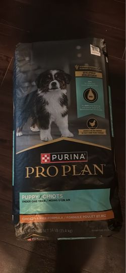 Purina Pro Plan High Protein Dry Puppy Food, Chicken & Rice, 34 lb Bag