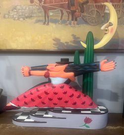 Markus Pierson Coyote Wooden Statue