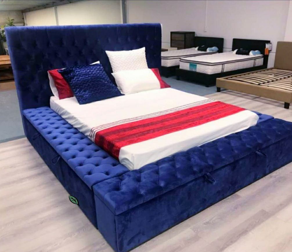💦FAST DELIVERY💦💥$40 Down Payment ➡️Bliss Velvet King Bed (3 Boxes)