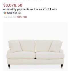 Robin Bruce English Arm Sofa In Great Shape 