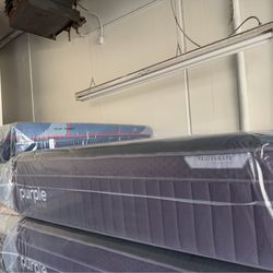 KING SIZE PURPLE LUXE RENUVENATE PREMIER MATTRESS & BOX SPRINGS BED SET