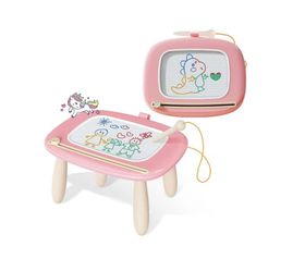 Kikidex Magnetic Drawing Board Toddler Doodle Board Pad Learning & Educational Toys - Soft Pink