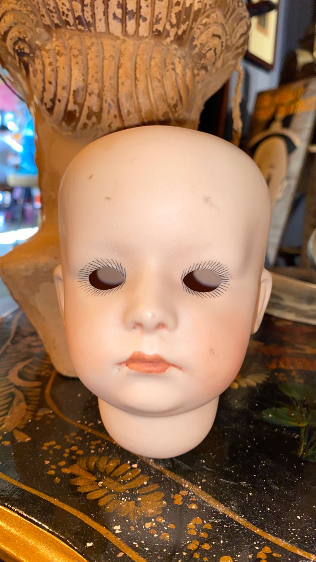 Antique Vintage Porcelain Baby Doll Head
