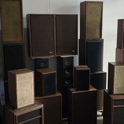Lot of Vintage Speakers (Bose, Energy, Avid, Dynaco, Polk and more)