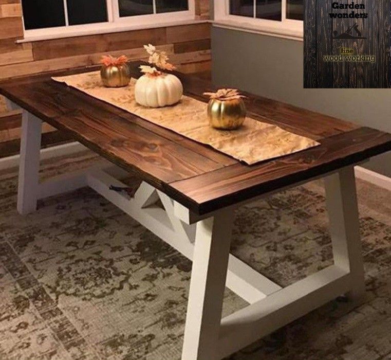 Custom Made Farmhouse Style Dining Tables.