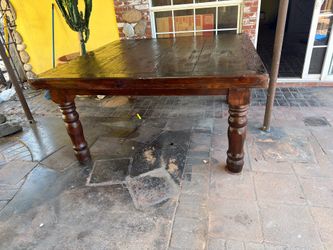 Vintage farmhouse wooden table