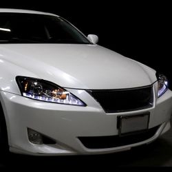 Projector LED Headlights Left Right Side Lamps FOR 2006-2010 Lexus IS250 IS350