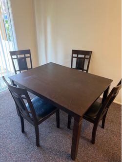 Small Dining Table + 4 Chairs