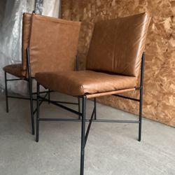 Metal Frame Leather Dining Chairs From Target